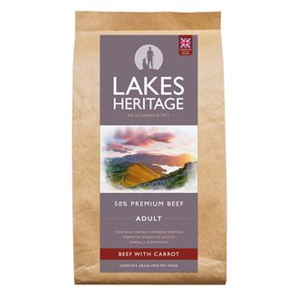 Lakes Heritage Grain Free Dog Food - Beef with Carrot