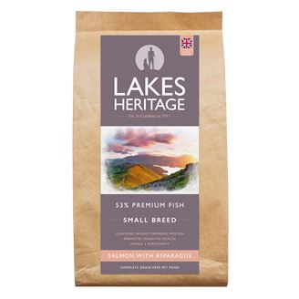 Lakes Heritage Small Breed Dog Food 2kg - Salmon with Asparagus
