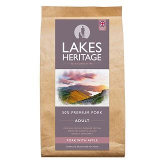 Lakes Heritage Grain Free Dog Food - Pork with Apple