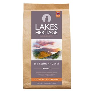 Lakes Heritage Grain Free Dog Food - Turkey with Cranberry