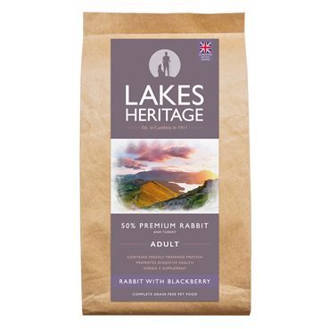 Lakes Heritage Grain Free Dog Food - Rabbit with Blackberry