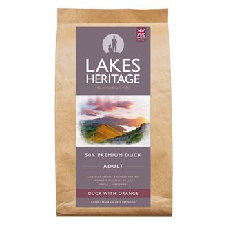 Lakes Heritage Grain Free Dog Food - Duck with Orange