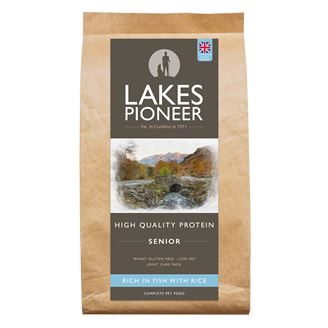 Lakes Pioneer Senior Sensitive Dog Food - Fish with Rice