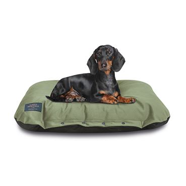 Lakes Heritage Cushioned Dog Bed - Green