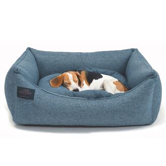 Lakes Heritage Rectangular Dog Bed - Blue